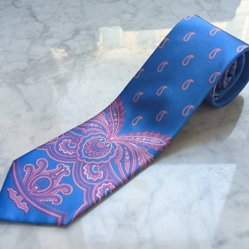 Blue/Pink Paisley Tie for @shaunsharpton
